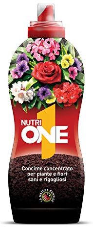 NUTRI 1 ONE NutriONE Concime concentrato per Piante e Fiori, 1 litro, 1000 unità