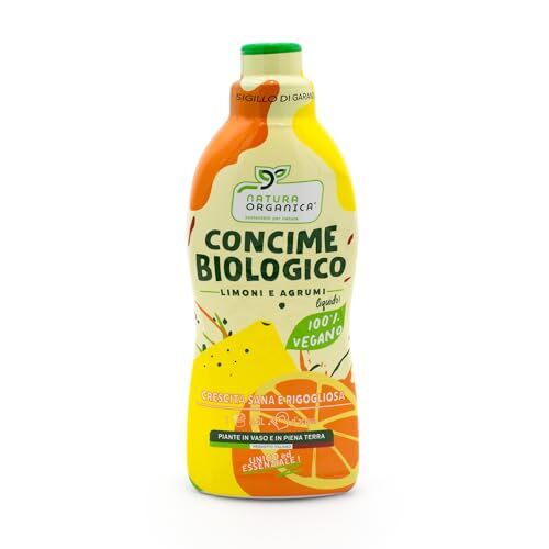 NATURAORGANICA SOSTENIBILI PER NATURA NaturaOrganica   Concime Biologico per Limoni e Agrumi Fertilizzante Naturale Specifico per Piante di Limone e Arancio Concime Liquido per Agrumi Biologici (850 Gr)