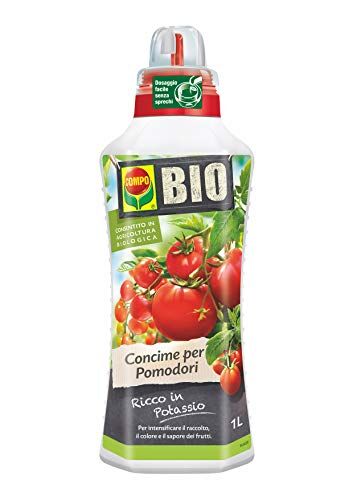 Compo BIO Concime Liquido per Pomodori, Ricco in Potassio, Consentito in agricoltura biologica, 1 l