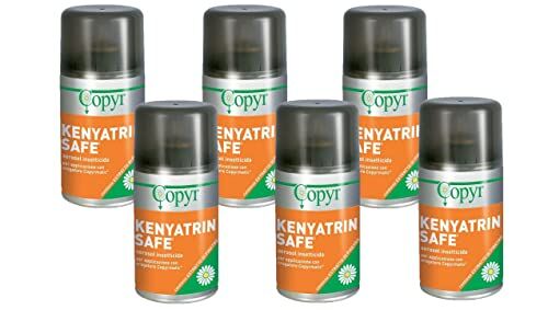 COPYR Kenyatrin Safe Insetticida pronto all'uso contro insetti volanti, mosche e zanzare bombola da 250 ml x 6 pezzi