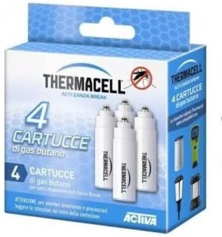 Zone THERMACELL KIT 4 CARTUCCE DI RICAMBIO GAS BUTANO