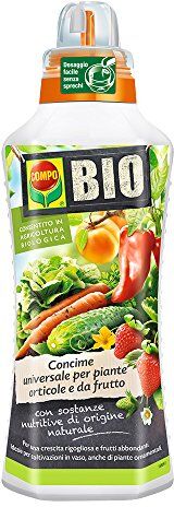 Compo BIO Concime Universale per Piante Orticole e da Frutto, Consentito in Agricoltura Biologica, 1 l