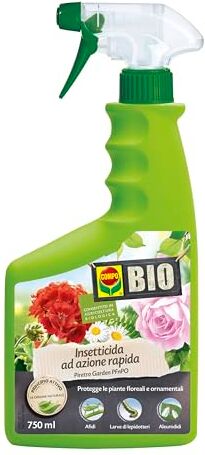 Compo (BIO), PIRETRO GARDEN PFnPO, Insetticida pronto all'uso, Per piante ornamentali e fiori d’appartamento, da giardino e da balcone, Consentito in agricoltura biologica, 750 ml