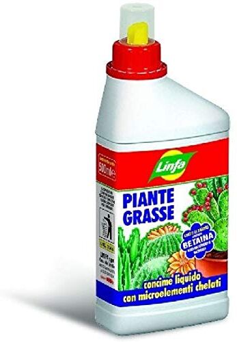 LINFA CONCIME LIQUIDO PER PIANTE GRASSE CACTACEE E SUCCULENTE IN CONFEZIONE DA 500 ML