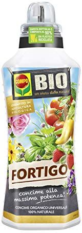 Compo BIO FORTIGO Concime Organico Universale, Liquido, Per Orto e Giardino, Consentito in agricoltura biologica, 1 l