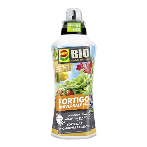 Compo BIO FORTIGO Plus Concime Organico Universale, Concime Liquido, Per Orto e Giardino, Consentito in Agricoltura Biologica, 1 L