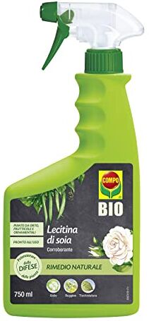 Compo BIO Lecitina Soia, Potenziatore delle Difese delle Piante nei confronti di Funghi come Oidio, Ruggine e Ticchiolatura, Pronto all'Uso, 100% Naturale, 750 ml