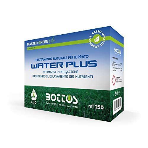 Bottos Water Plus 250 Gr Radicante Tensioattivo per Prato Tappeto Erboso Giardino Ottimizza Irrigazione