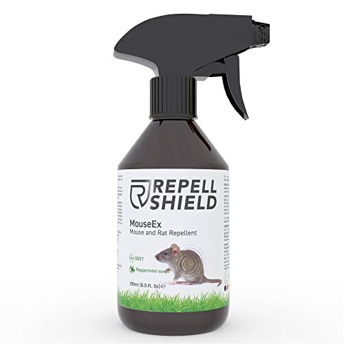 RepellShield Repellente Topi, Azione Immediata 250ml Dissuasore per Topi, Motore Auto, Cavi Elettrici Repellente per Topi Esterni e Interni Pratica Alternativa a Ultrasuoni per Topi da Esterno