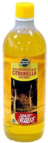 Mondo Verde – Torce citronella Olio, 1000 ml, Giallo