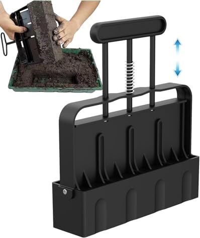 Generic Soil Blocker, Soil Blocker 2 pollici 4 unità Soil Blocker Strumento portatile resistente per bloccare il terreno per l'avvio dei semi Trapianto Germinazione delle piantine Giardinaggio