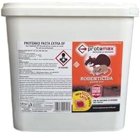 Generico RODENTICIDA Pasta Rossa Latte DF PROTE017 4,98KG Esca per Topi Trappola PROTEMAX