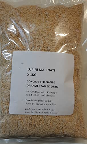 Pierucci Agricoltura LUPINI FARINA/FRANTUMATO CONCIME PER AGRUMI -LIMONI- KG 1.