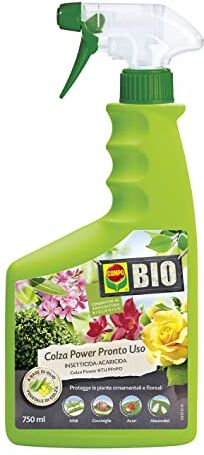 Compo BIO Colza Power Pronto Uso PFnPO, Insetticida-Acaricida, Protezione di Piante Ornamentali e Floreali, 750 ml