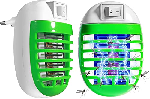 NSR Bug Zappers Zanzariera Elettrica, Lampada Antizanzare con Luce UV Alto-Efficiente Trappola Zanzara Anti Insetto Killer per Casa Giardino