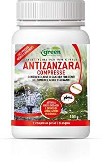 Green Ravenna Pyriproxyfen INSETTICIDA LARVICIDA PASTIGLIE COMPRESSE ANTIZANZARA ZANZARA conf da 50 PZ 100g