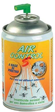 Deter Center n.6 bombole insetticida nuovo Air Control S ml.250 con piretro Bombole per l'uso nei diffusori dispenser automatici