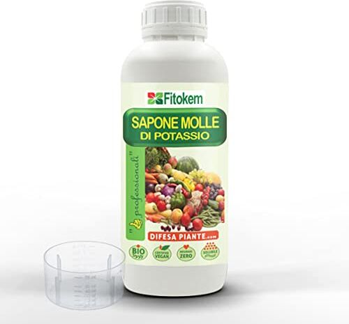 Fitokem Sapone molle di potassio 1 litro per orto e frutta corroborante Lava Melata