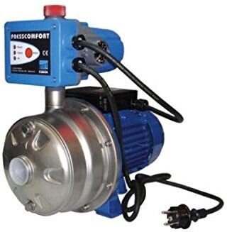 Ebara Gruppo di pressione domestica, serie Presscomfort, 1 pompa centrifuga autotraspirante orizzontale, modello AGA 1,50 MG monofase, 230 V, 0,75 kW 1 CV, colore blu (rif. )