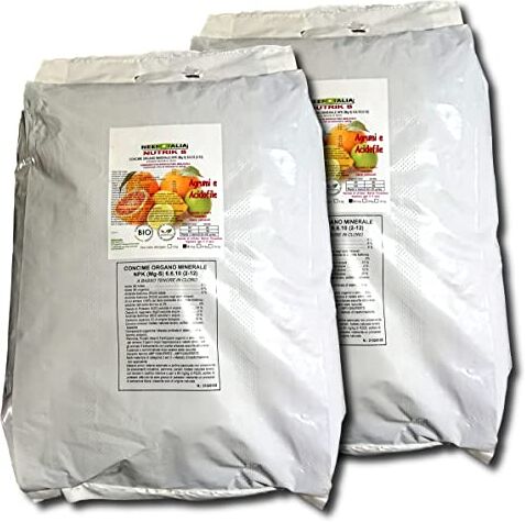 Neem Italia Concime per Agrumi Limoni Arance ECC. / Acidofile Organico Professionale 6-6-10 +2% magnesio (2x4,5Kg)