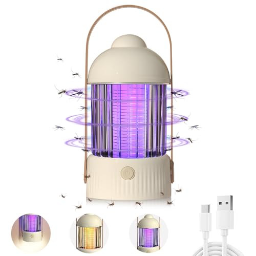 BNGXR Lampada Antizanzare Elettrica, Lampada Antizanzare da Esterno USB Interruttore Impermeabile Zanzariera Elettrica Impermeabile IPX4 Non Tossico ed Ecologico per Giardino Interno Esterno