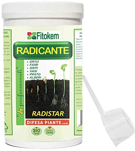 Fitokem 800gr RADICANTE MICORRIZE BIO - Stimola la produzione e la crescita naturale di radici radicante in polvere per piante talee erbacee legnose arbusti