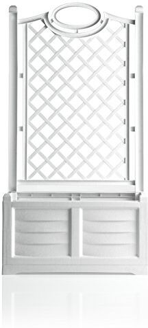 Bama 31981 Fioriera Separe', 80 x 42,5 x 150h cm, Bianco