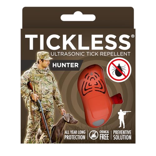 Tickless Hunter Repellente ad ultrasuoni contro le zecche per ogni età Arancia
