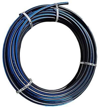 Opengardenweb Tubo Polietilene per irrigazione da 20 mm 25 mt- PN6 PEBD Blu Line Qualità Premium (20mm 25mt)