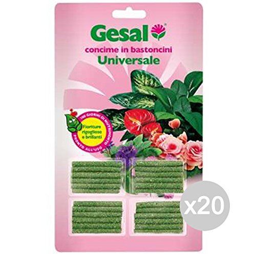 GESAL Set 20 Concime Bastoncini X30/40 Universale Giardino E Cura delle Piante