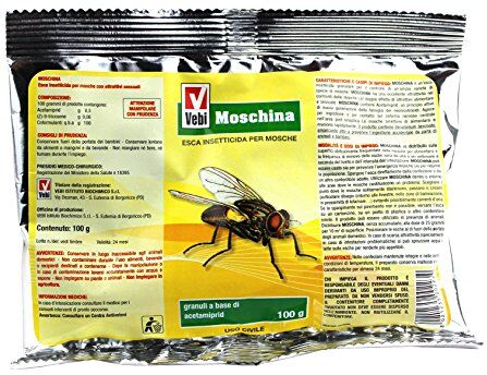 Vebi INSETTICIDA GRANULARE MOSCHE "MOSCHINA"  BUSTA GR. 100 ESCA INSETTICIDA