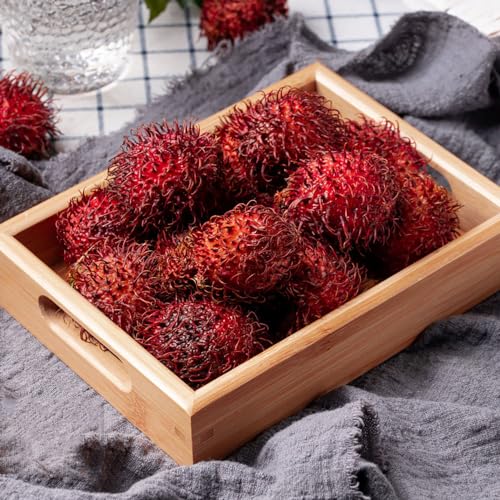 Generic 80 Pezzi Di Semi Di Albero Di Rambutan Nephelium Lappaceum Frutto Di Sapote, Piante In Vaso Resistenti, Semi Di Rambutan Rosso Di Frutta, Semi Di Frutta, Piante Resistenti All'Inver Pe