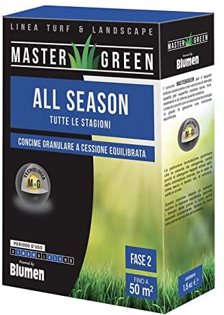 BLUMEN MASTERGREEN CONCIME GRANULARE PRATO A CESSIONE EQUILIBRATA PER TUTTE LE STAGIONI 1,5KG