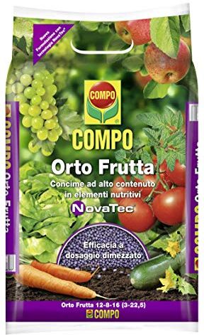 Compo Orto Frutta, Concime ad Alto Contenuto di Elementi Nutritivi, Con Tecnologia NovaTec, 4 kg