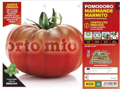 Mitac Piantine di Ortaggi in pack cubettato per la produzione famigliare disponibili in molte tipologie e varietà (Pomodoro marmade Marmyto F1 6 piante)