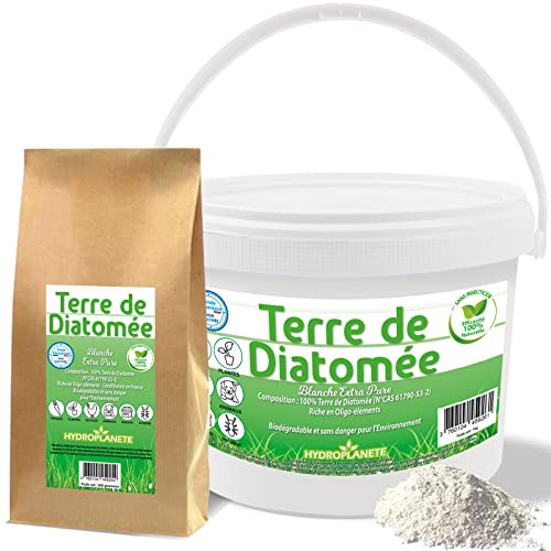 HYDROPLANETE Terra di Diatomee 400g 1kg 2kg 5kg 10kg 20kg   Terra Diatomacea Grado Alimentare Multiuso in Agricoltura Biologica e Casa   Fertlizzante Naturale e Controllo dei Parassiti (1,5 kg)