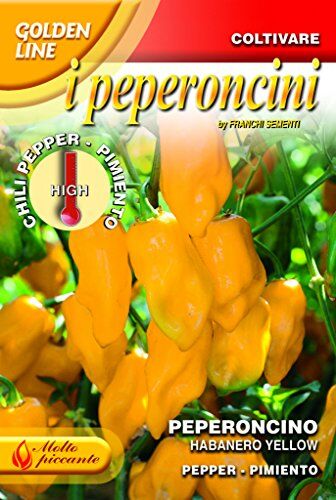 Generic BUSTINA DI SEMI SEEDS DI PEPERONCINO HABANERO GIALLO PER ORTO GIARDINO