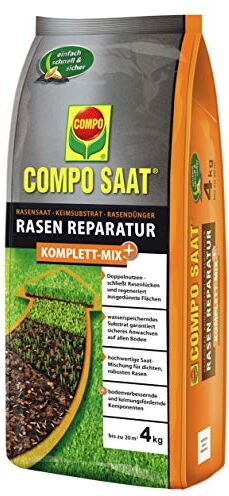 Compo Saat Komplett Mix plus Miscela completa per la rigenerazione del prato, per una superficie fino a 20 m², 4 kg