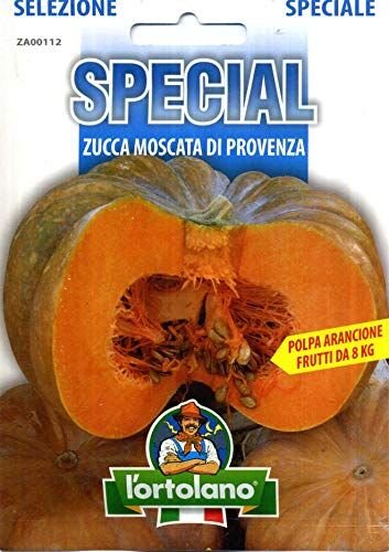 L'ORTOLANO Sementi di ortaggi ibride e selezioni speciali ad uso amatoriale in buste termosaldate (80 varietà) (ZUCCA MOSCATA DI PROVENZA)