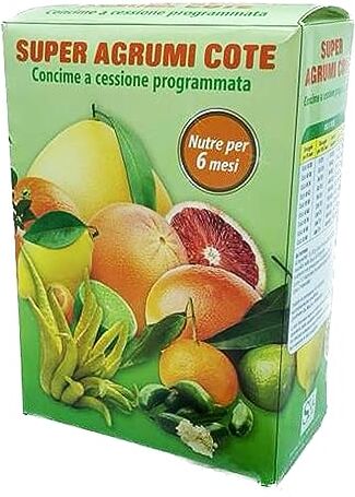 SAVINI VIVAI L'ARTE DI FARE NATURA SAVINI VIVAI Concime Agrumi Super Cote Fertilizzante per Tutte le Piante per Abbondante Produzione Come Limoni Mandarini Arance in Vaso e Pieno Terra Made Italy (SUPER AGRUMI COTE 500 GR)