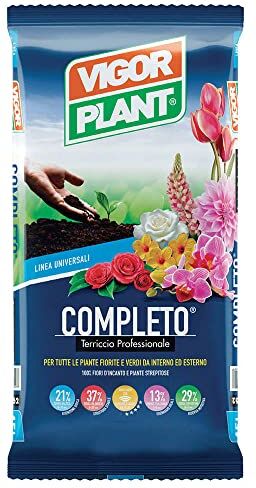 RinTalen VigorPlant Terriccio Completo 45 lt Ammendante Torba Neutra Terra per Piante Universale 45 lt