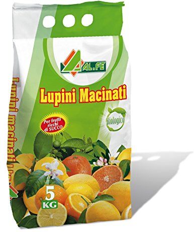 AL.FE LUPINI MACINATI CONCIME PER LIMONI E PIANTE ACIDOFILE CONFEZIONE IN SACCO DA 5 KG