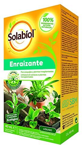 Solabiol – Fertilizzante Liquido 100% Organico per talee e Piante trapiantate, Formato 40 ml