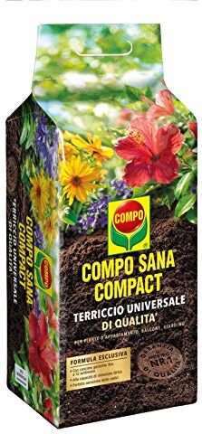 Compo SANA COMPACT Terriccio Universale di qualità, Per piante d'appartamento, balcone e giardino, 25 l