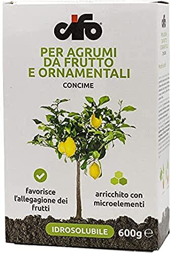 CIFO Concime idrosolubile per agrumi da frutto e ornamentali 600 g