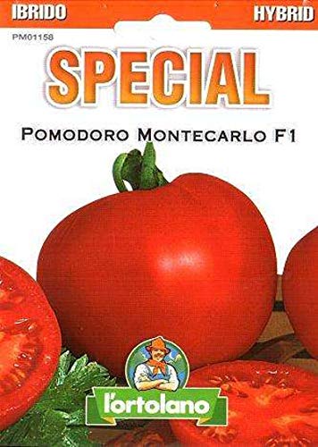 L'ORTOLANO Sementi di ortaggi ibride e selezioni speciali ad uso amatoriale in buste termosaldate (80 varietà) (POMODORO MONTECARLO F1)