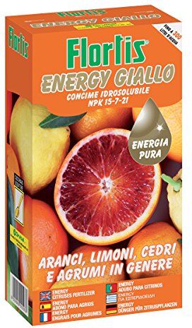 Flortis Concime CE Energy Giallo, 600 g, 7.5x13.5x24 cm