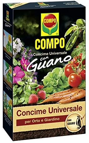 Compo Concime Universale per Orto e Giardino, Con Guano, Con misurino dosatore, 3 kg