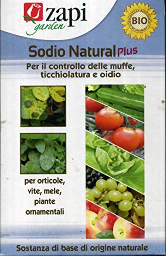 ZAPI Garden   Sodio Polvere Solubile BIO, Funzione Fungicida contro Muffe, Ticchiolature e Iodio, per Orto, Frutteto e Piante Ornamentali, 500g