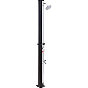 Happy Garden Doccia Esterna Solare Moorea Nera e Argento 18L. Happy Garden Doccia Esterna Solare Moorea Nera e Argento 18L.